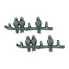 Decorative Bird Wall Hooks Set of 2 - Branch Design for Home Organization