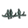 Decorative Bird Wall Hooks Set of 2 - Branch Design for Home Organization