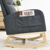 27.6" Modern Accent High Backrest Rocking