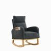 27.6" Modern Accent High Backrest Rocking