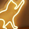1pc LED Neon Sign Cat-shaped Night Lights USB Power Supply