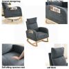 27.6" Modern Accent High Backrest Rocking