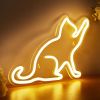1pc LED Neon Sign Cat-shaped Night Lights USB Power Supply