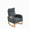 27.6" Modern Accent High Backrest Rocking