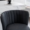 Gray Swivel Bar Stools - High-Back,