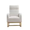 27.6"W Modern Accent High Backrest Living Room Lounge Arm Rocking Chair,