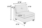 Modular Living Room Furniture Armless Chair