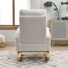 27.6"W Modern Accent High Backrest Living Room Lounge Arm Rocking Chair,