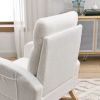 27.6"W Modern Accent High Backrest Living Room Lounge Arm Rocking Chair,
