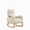 Modern Accent High Backrest  Rocking Chair