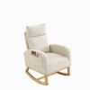 Modern Accent High Backrest  Rocking Chair