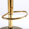 velvet bar chair, pure gold plated,