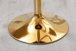 velvet bar chair, pure gold plated,