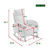 27.6"W Modern Accent High Backrest Lounge Arm Rocking Chair