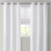 Basketweave Room Darkening Curtain Panel Pair(2 Pcs Window Panels)