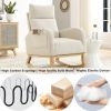 Modern Accent High Backrest  Rocking Chair