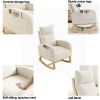 Modern Accent High Backrest  Rocking Chair