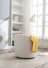 Teddy Fabric Swivel Accent Armchair