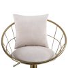 velvet bar chair, pure gold plated,