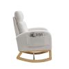 27.6"W Modern Accent High Backrest Living Room Lounge Arm Rocking Chair,