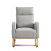27.6"W Modern Accent High Backrest Lounge Arm Rocking Chair