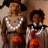 1pc, Halloween White Ghost Necklace Decor Light,