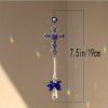 1pc Crystal Sun Catchers, Blue Butterfly Evil Eye