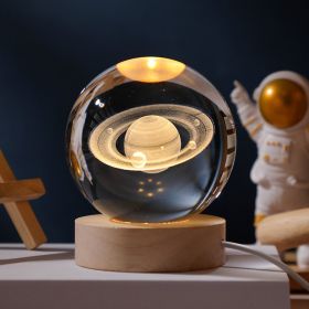 1pc Creative Crystal Ball Decoration; (Items: 8cm Saturn)