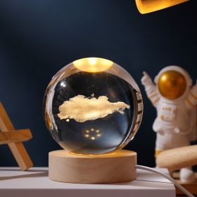 1pc Creative Crystal Ball Decoration; (Items: Clouds)