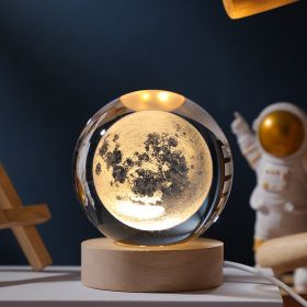 1pc Creative Crystal Ball Decoration; (Items: Moon)