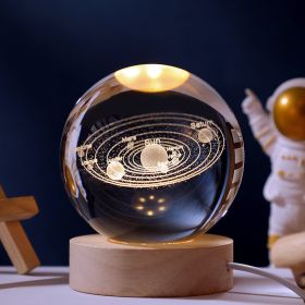 1pc Creative Crystal Ball Decoration; (Items: Solar System)
