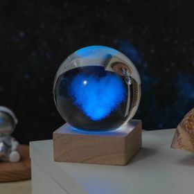 Cosmos Series Crystal Ball Night Lights; (Items: 8cm Love Cloud)