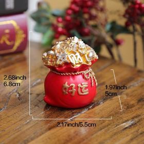 1pc Resin Wealth Tree Ornaments (2.68"√ó2.17"1.97"); (Style: B)