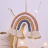 1pc Vibrant Rainbow Macrame Wall Hanging