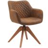 Suede Black Modern Swivel Office Accent Arm Chair with Oak Wood Legs for Small Space(Set of 2)