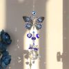 1pc Crystal Sun Catchers, Blue Butterfly Evil Eye