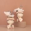 1pc Girls Plant Pots; Desktop Creative Cute Plant;