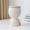 1pc Figure Flower Pot; Women Face Statue Vase Planter Ornaments;