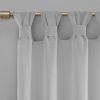 Floral Embellished Cuff Tab Top Solid Curtain Panel(Only 1 Pc Panel)