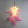 1pc Creative Dream Catcher With LED Lights;