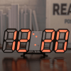 1pc 3D LED Digital Clock;
