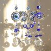 1pc Crystal Sun Catchers, Blue Butterfly Evil Eye