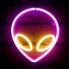 1pc Alien Shape LED Neon Sign