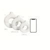 1pc; White Ceramic Vase White Vases For Decor;