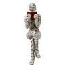 Scandinavian Modern Style; Resin Statue Of Woman Reading;