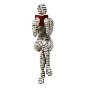 Scandinavian Modern Style; Resin Statue Of Woman Reading; (Color: D)